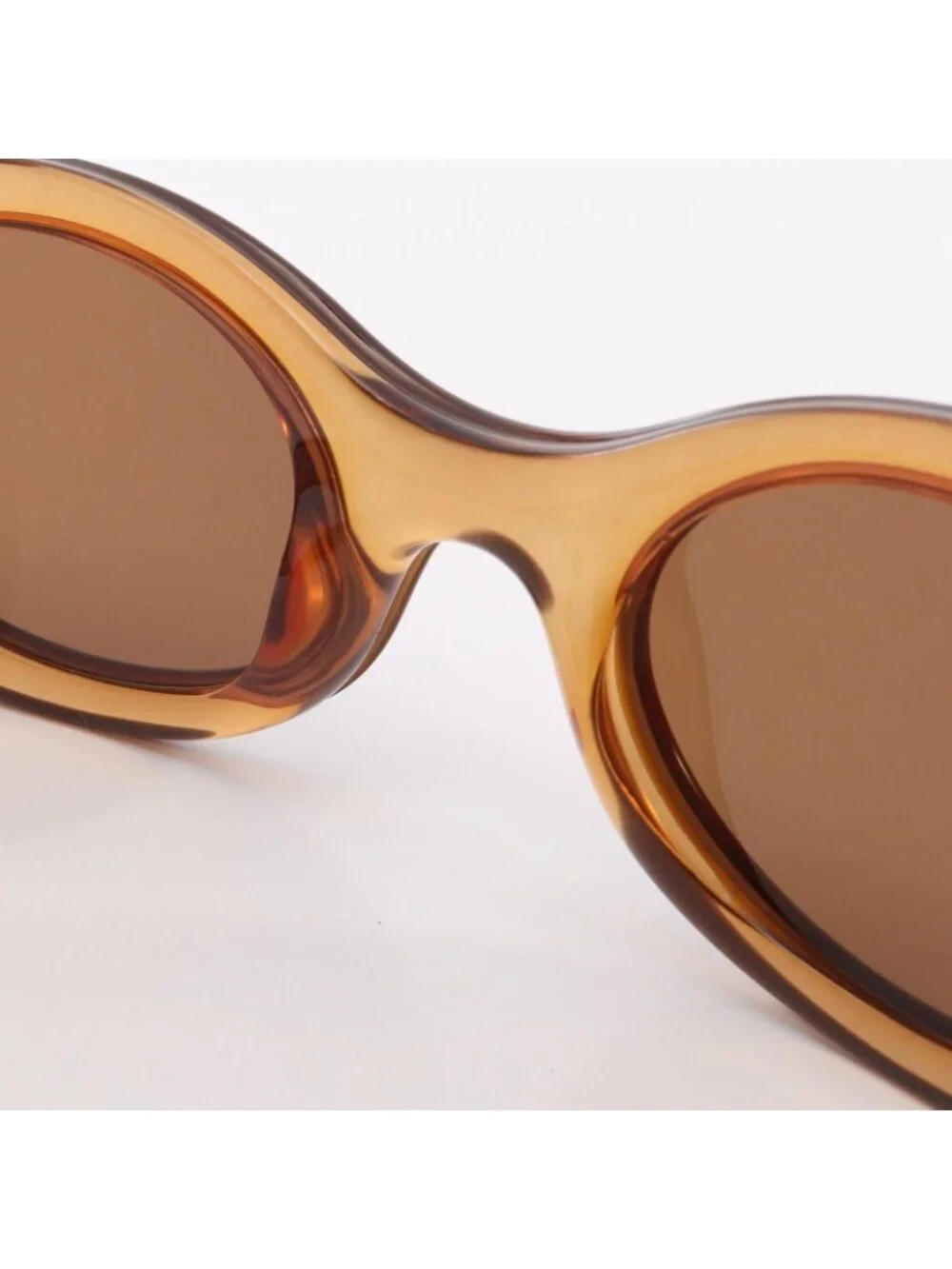 Gucci Sunglasses Logo Oval Clear Eyewear